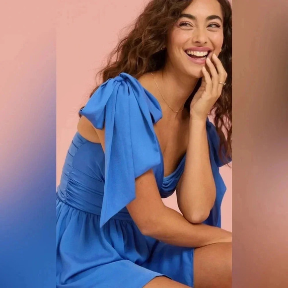 NEW with tags (NWT) Altar’d State Charlee Bow Mini Dress - Picture 2 of 6